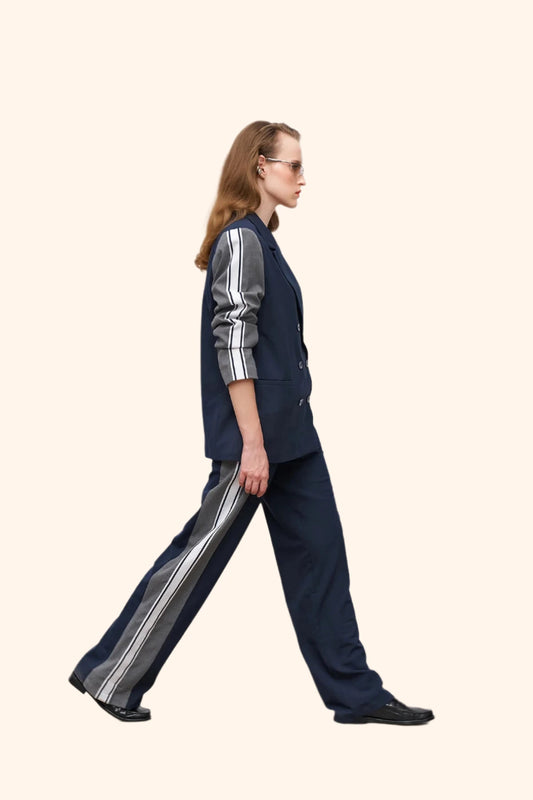 NAVY-GRIJS BROEK