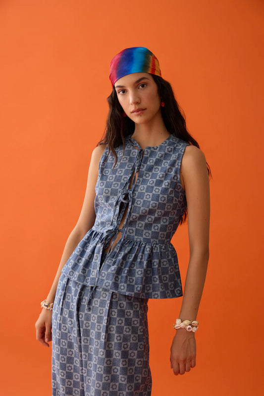 PSYCHE DENIM TOP