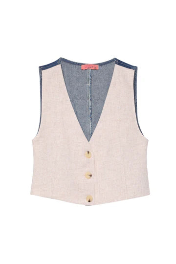 LISTEN TO YOUR HEART DENIM TOP