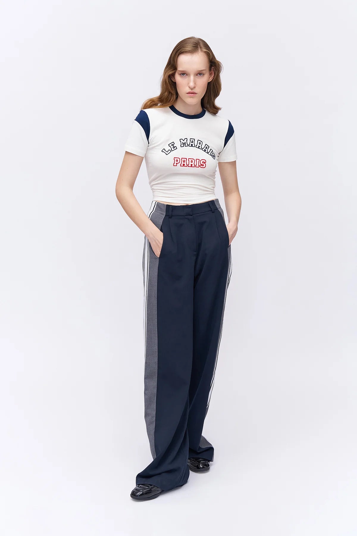 NAVY-GRIJS BROEK