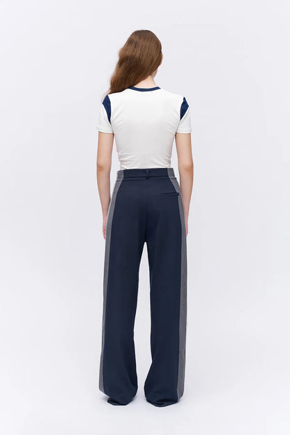 NAVY-GRIJS BROEK